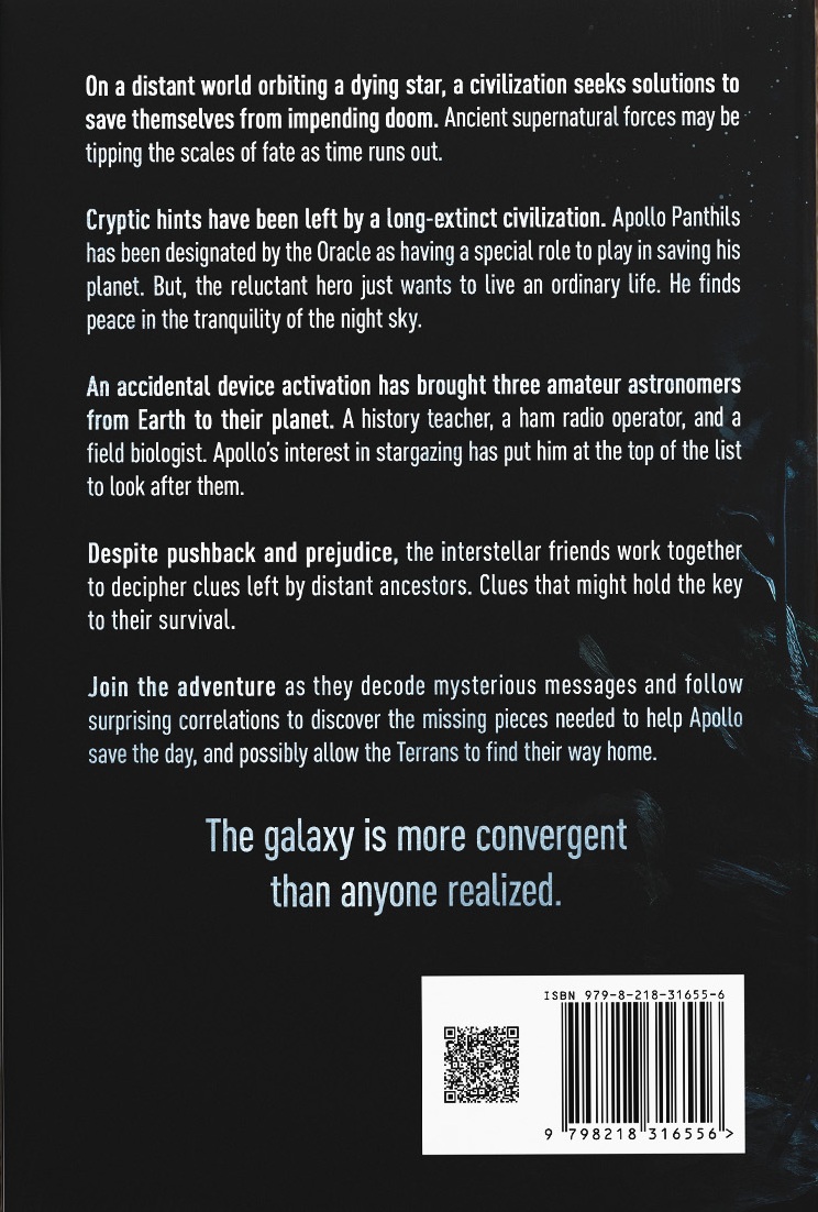 <span>Epsilon Indi Factor; an Interstellar Convergence (Episode One):</span> back cover of Epsilon Indi Factor; an Interstellar Convergence (Episode One)